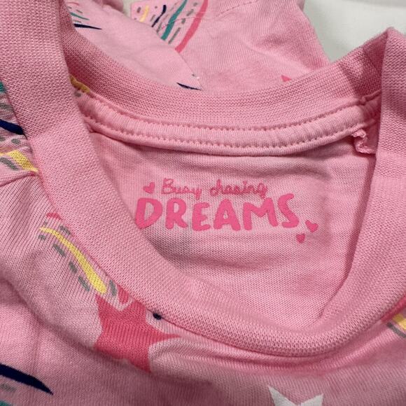 Busy Chasing Dreams Pink Rainbow Shooting Stars Pajamas - Picture 8 of 9